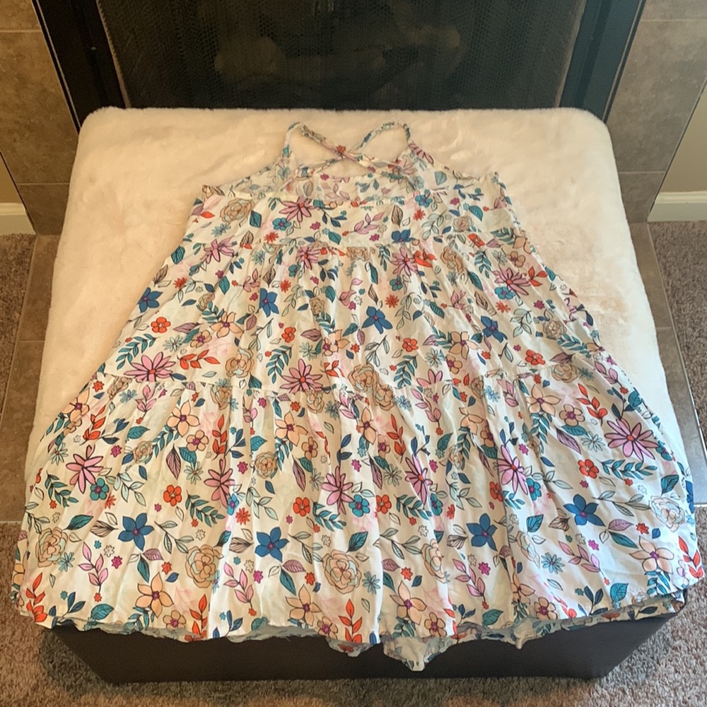 Flower Print Mini Dress - Picture 4 of 6
